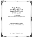 Two Poems of Amy Lowell