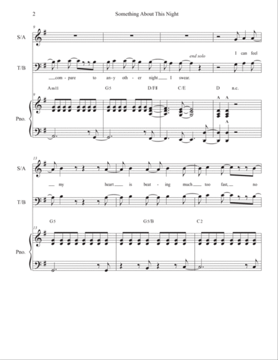 Something About This Night 4-Part scores gallery preview page 2