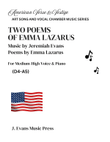 Two Poems of Emma Lazarus
