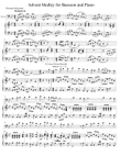 Advent Hymn Medley for Bassoon and Piano
