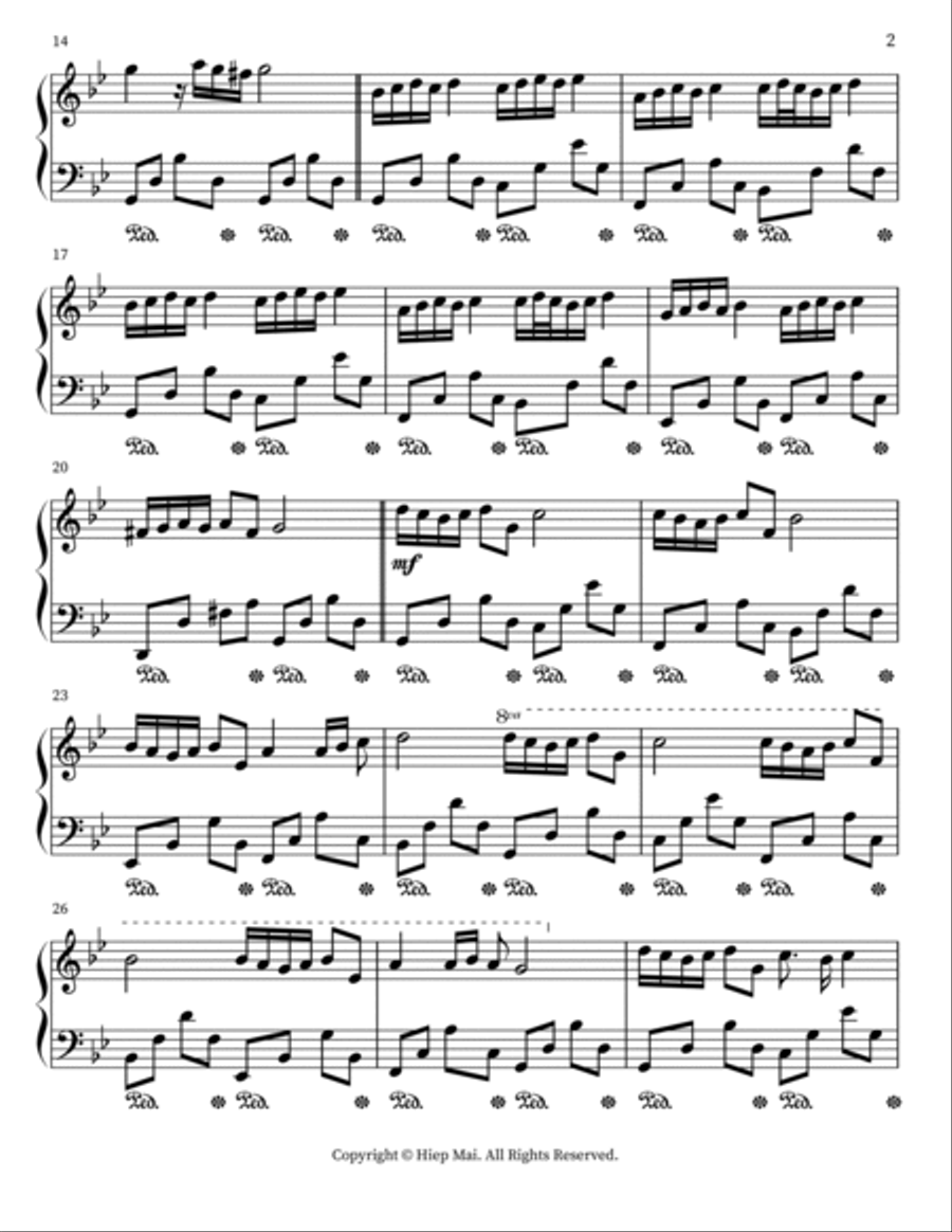 Unbroken Love 2 Piano Solo scores gallery preview page 2