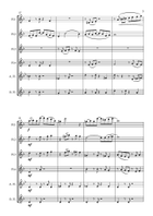 Nightscape. Original Tango for Flute Choir. Flute Choir scores gallery preview page 4