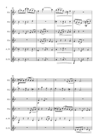 Nightscape. Original Tango for Flute Choir. Flute Choir scores gallery preview page 5