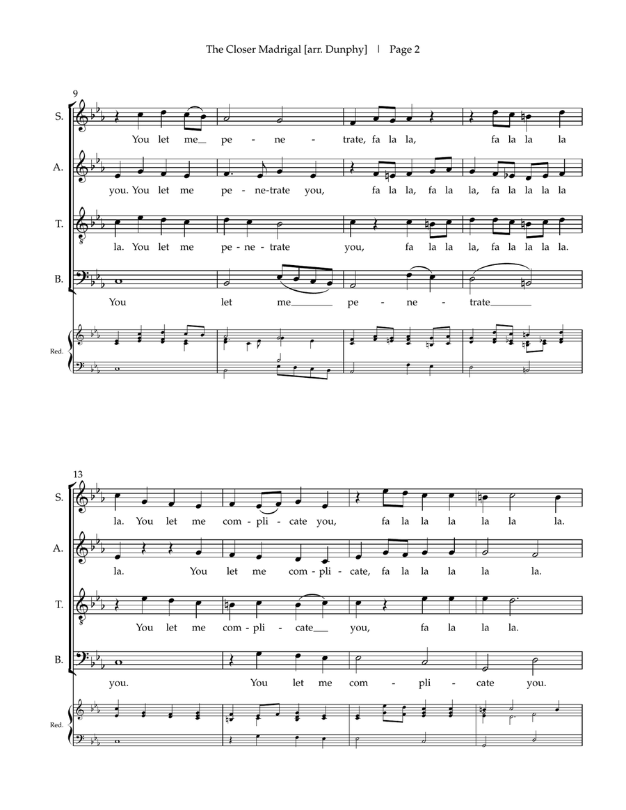 Closer Closer 4-Part scores gallery preview page 4
