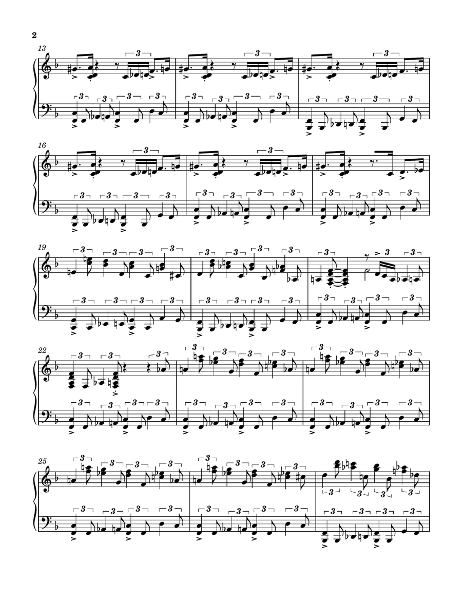 Pinetop's Boogie Woogie Piano Solo scores gallery preview page 2