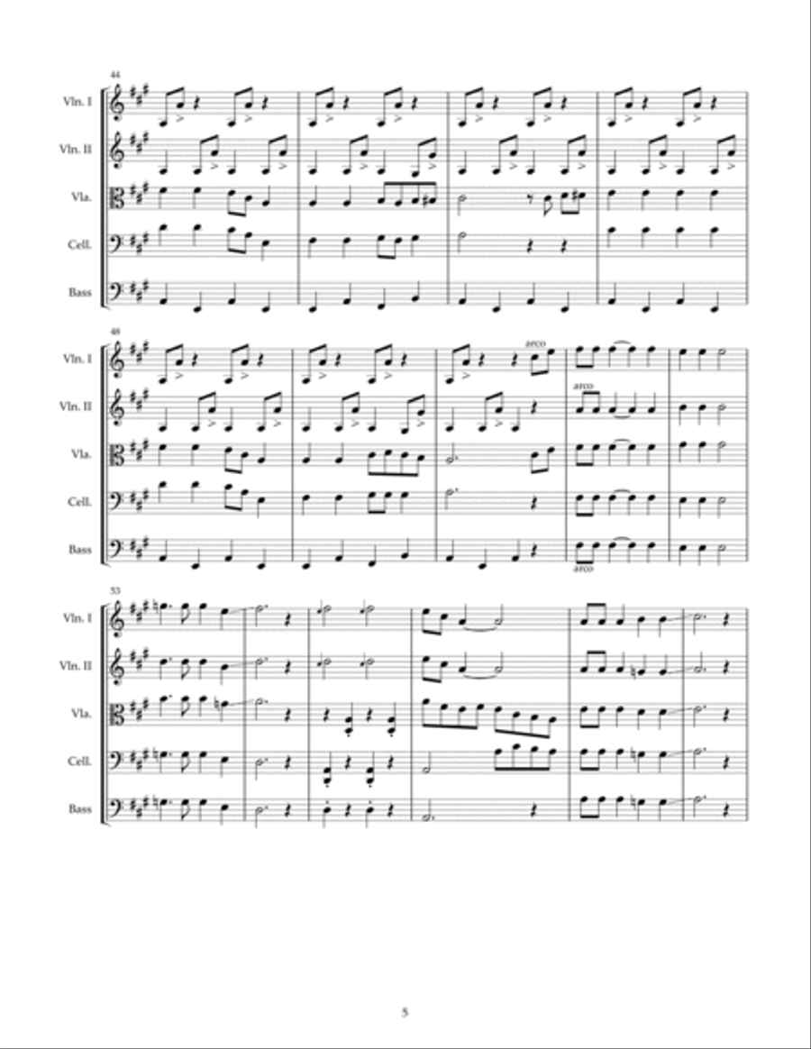 Rocky Top String Quintet scores gallery preview page 5