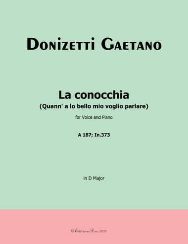 La conocchia, by Donizetti, in D Major