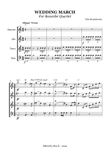 Wedding March - For Recorder Quartet - With chords mini preview