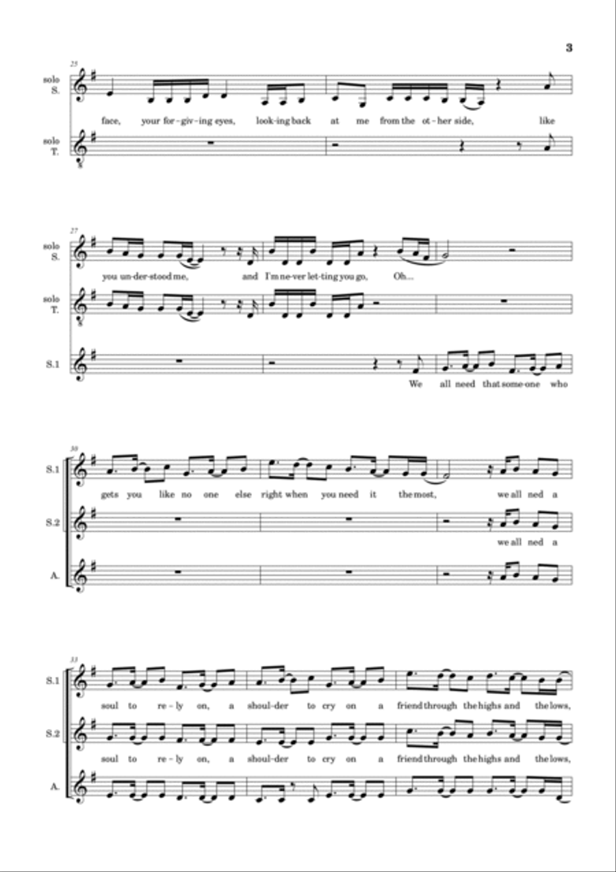 Alone, Pt. II (choir SSA) SSA scores gallery preview page 3