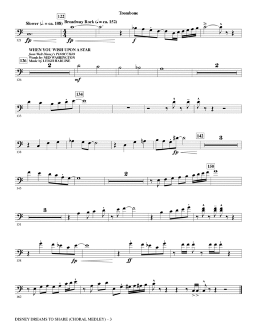 Disney Dreams To Share - Trombone Choir scores gallery preview page 3