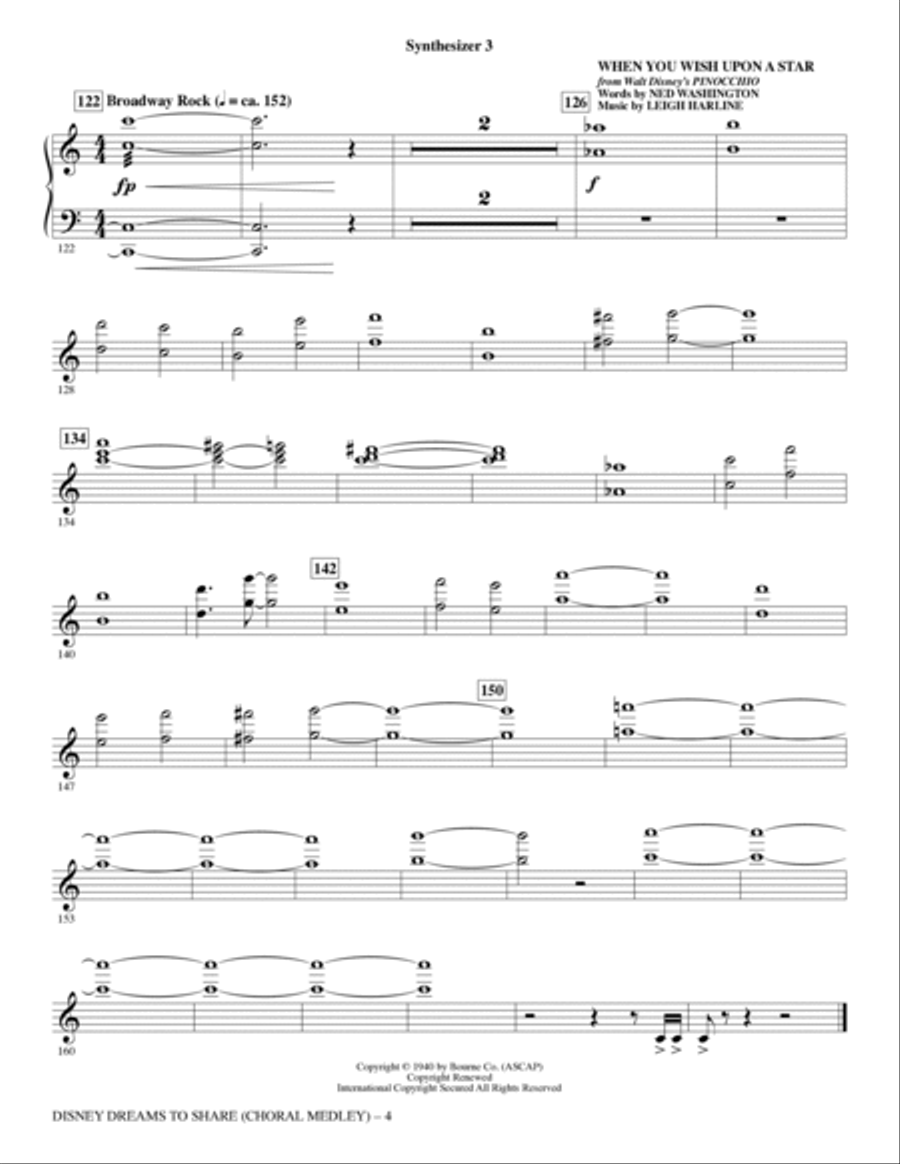 Disney Dreams To Share - Synthesizer III Choir scores gallery preview page 4