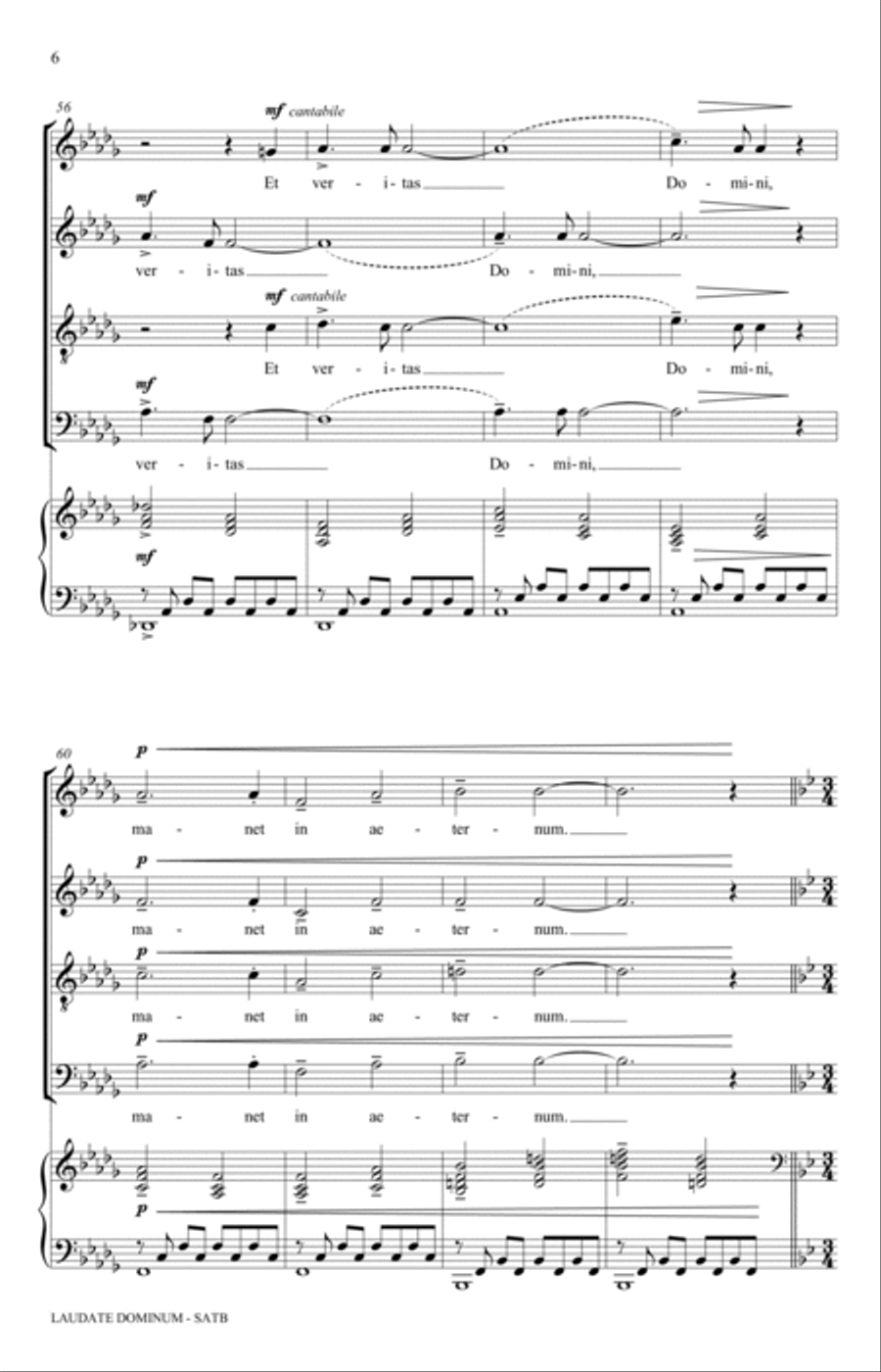 Laudate Dominum 4-Part scores gallery preview page 6