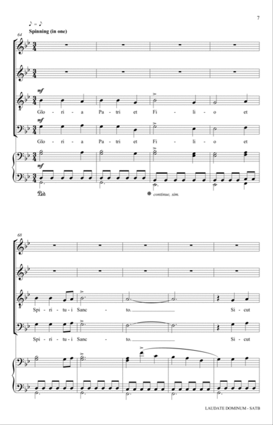 Laudate Dominum 4-Part scores gallery preview page 7