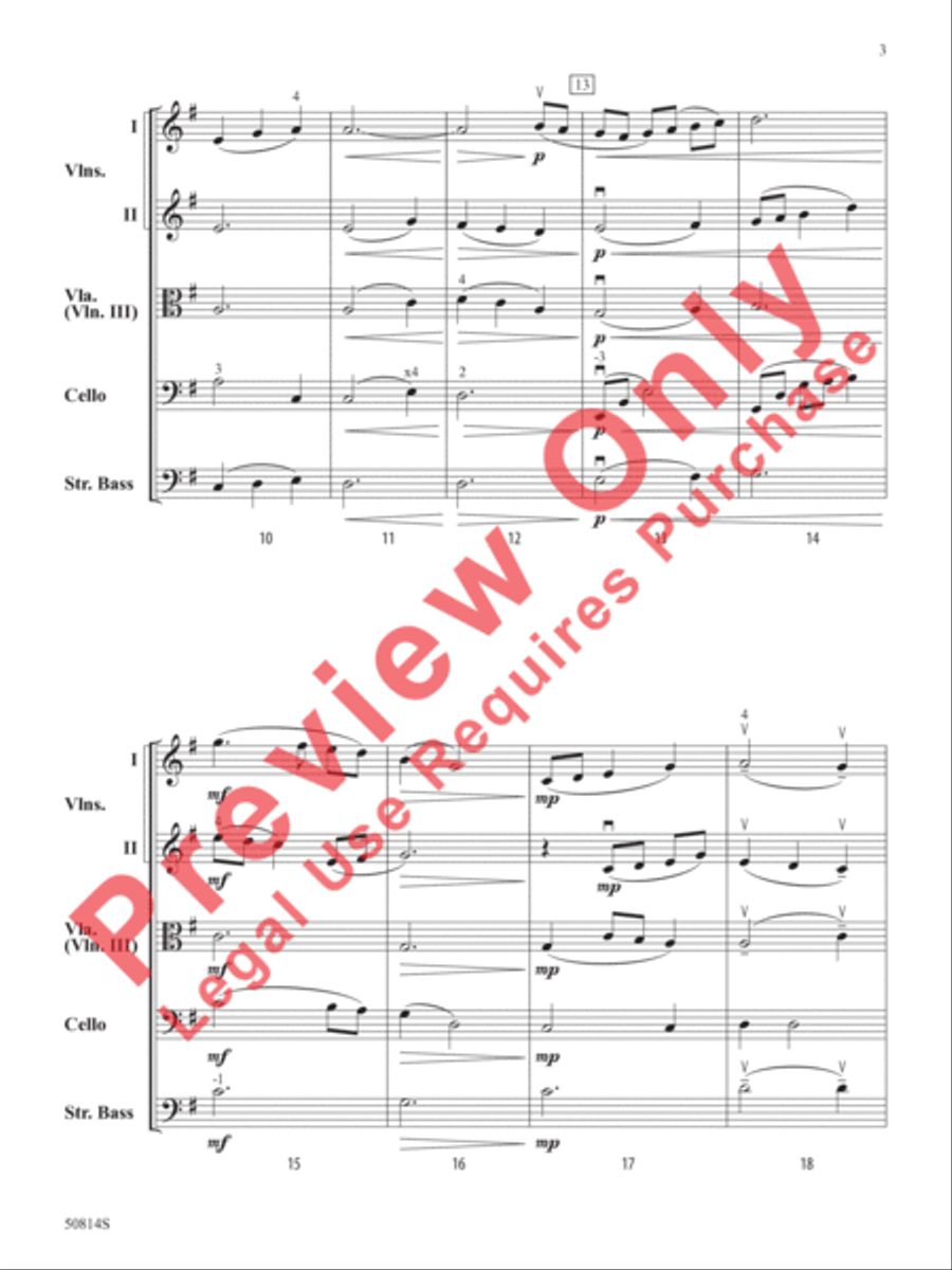 River Valley Waltz River Valley Waltz String Orchestra scores gallery preview page 4