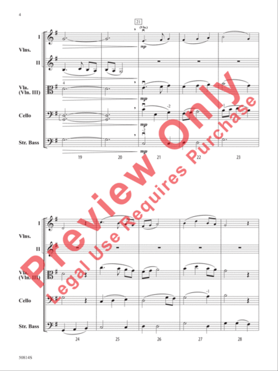 River Valley Waltz River Valley Waltz String Orchestra scores gallery preview page 5