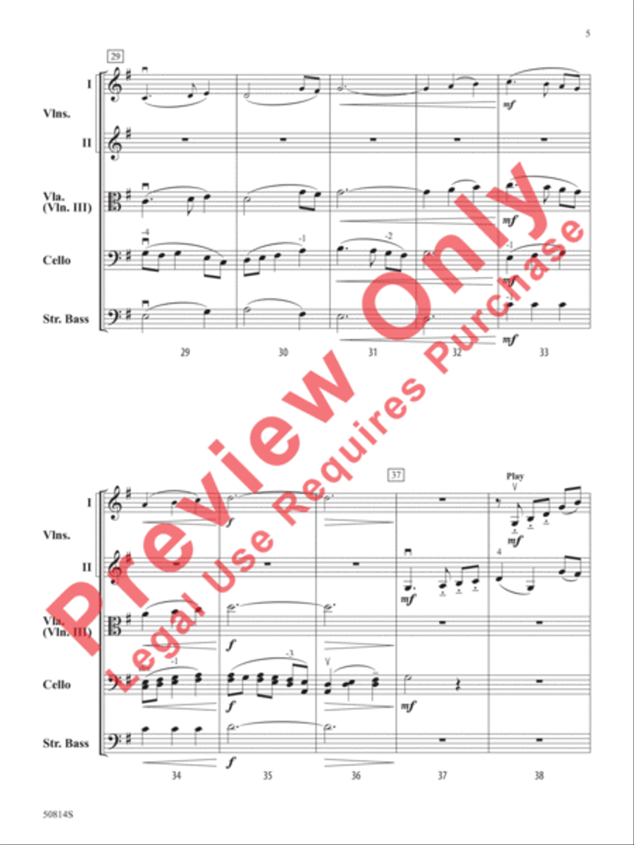 River Valley Waltz River Valley Waltz String Orchestra scores gallery preview page 6