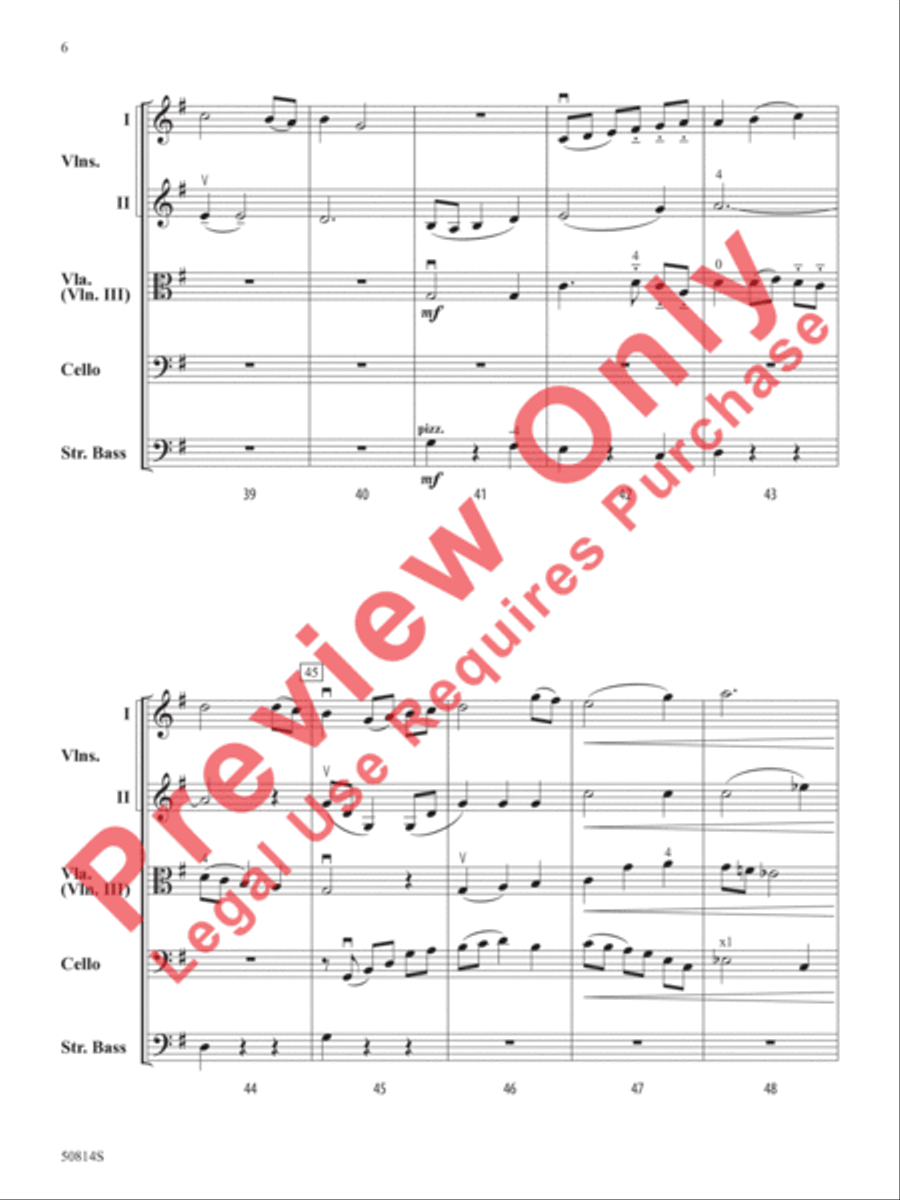 River Valley Waltz River Valley Waltz String Orchestra scores gallery preview page 7