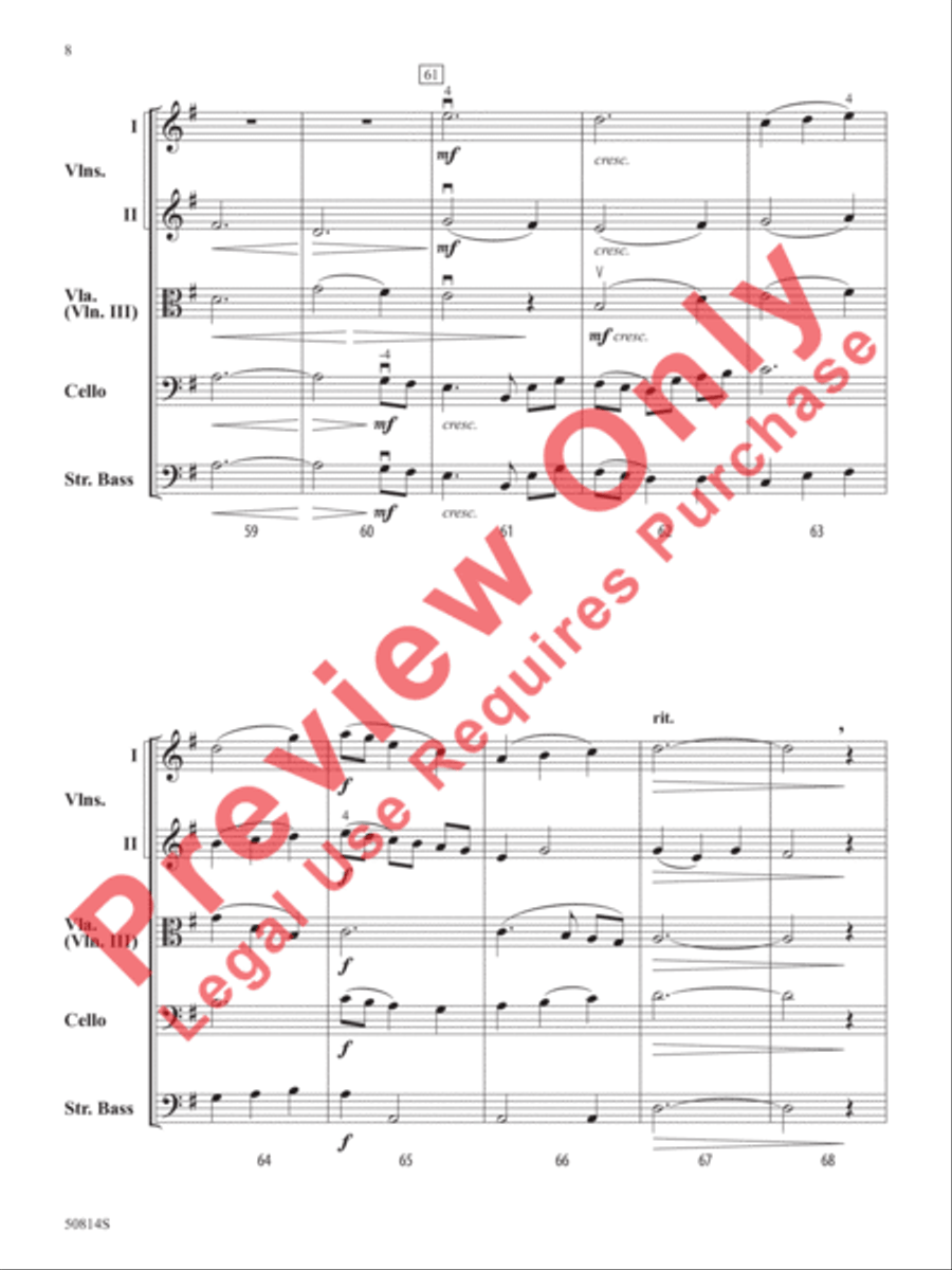 River Valley Waltz River Valley Waltz String Orchestra scores gallery preview page 9