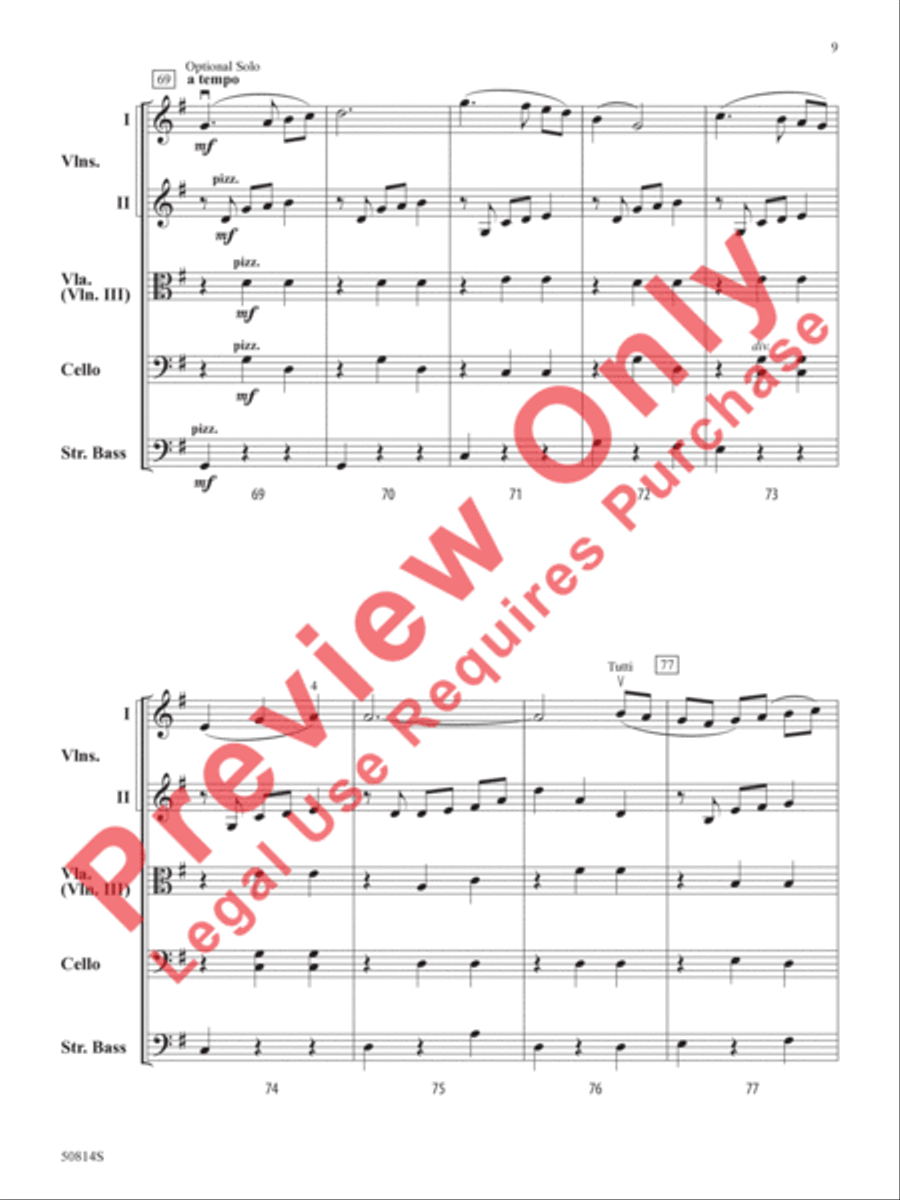 River Valley Waltz River Valley Waltz String Orchestra scores gallery preview page 10