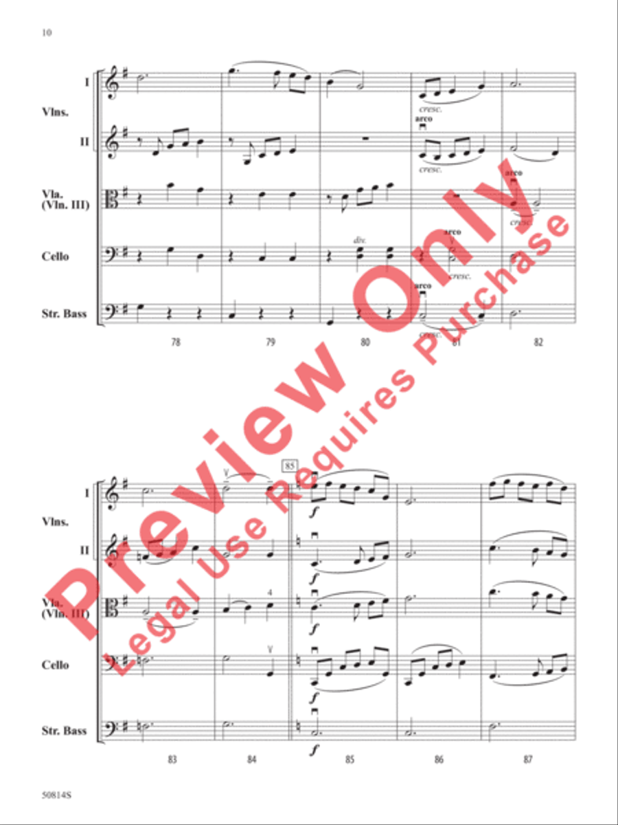 River Valley Waltz River Valley Waltz String Orchestra scores gallery preview page 11