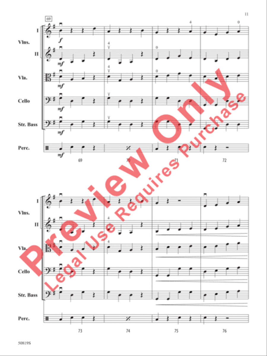 Mohanam Hop Mohanam Hop String Orchestra scores gallery preview page 12