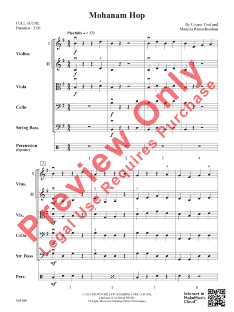 Mohanam Hop Mohanam Hop String Orchestra scores gallery preview page 4