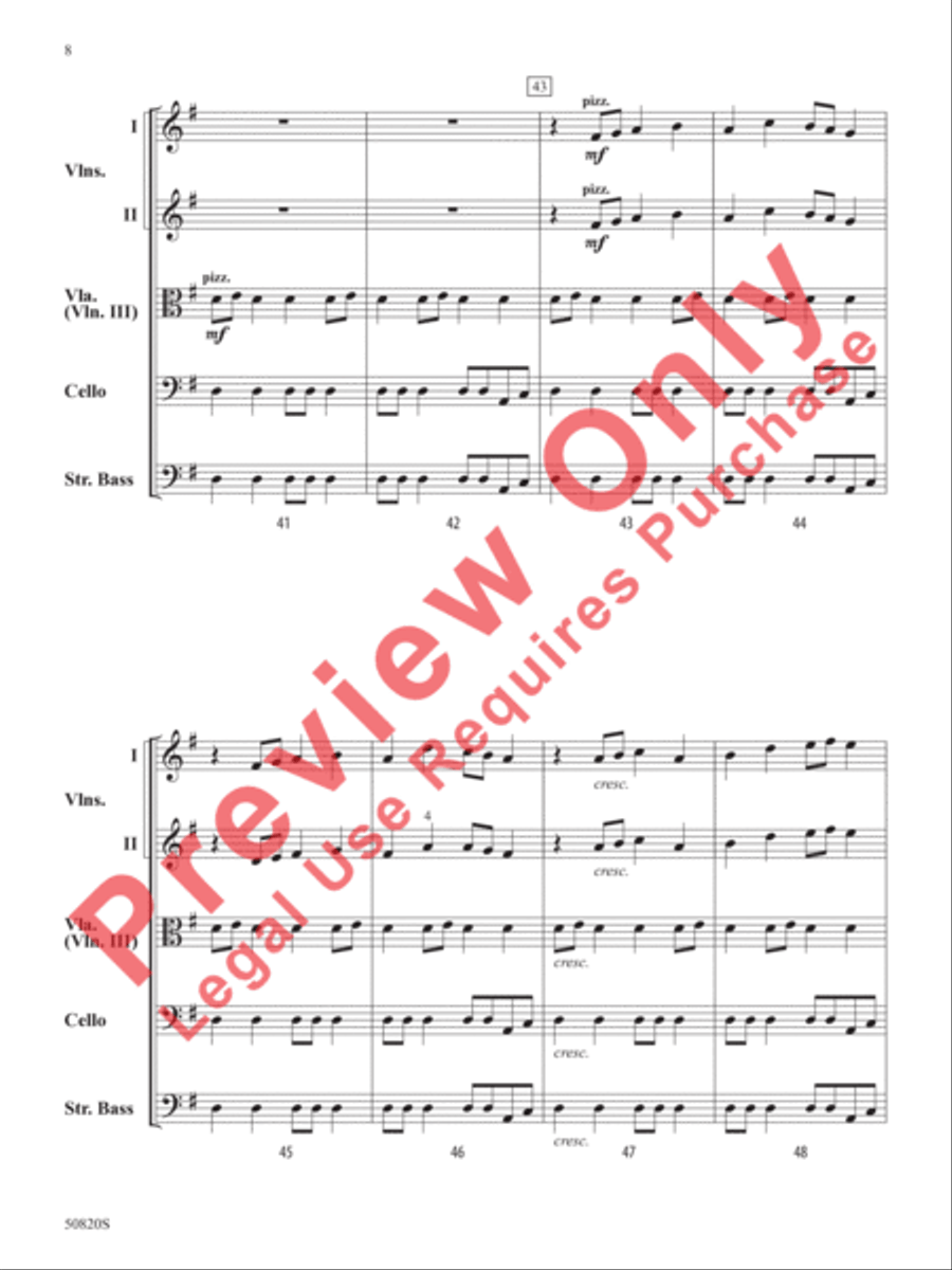 Chasing Dreams Chasing Dreams String Orchestra scores gallery preview page 9