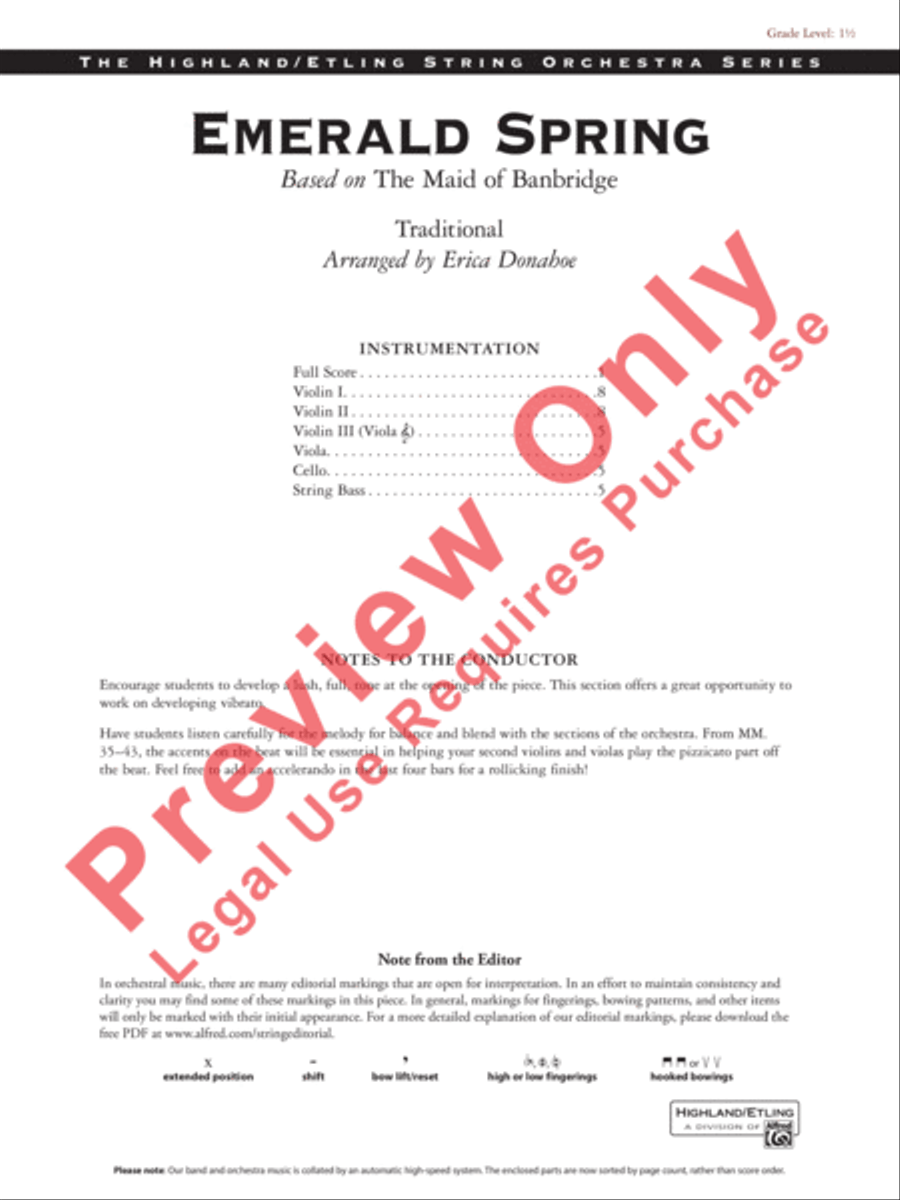 Emerald Spring Emerald Spring String Orchestra scores gallery preview page 2
