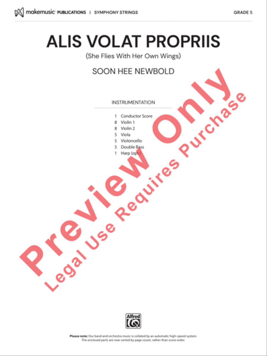 Alis Volat Propriis Alis Volat Propriis String Orchestra scores gallery preview page 2