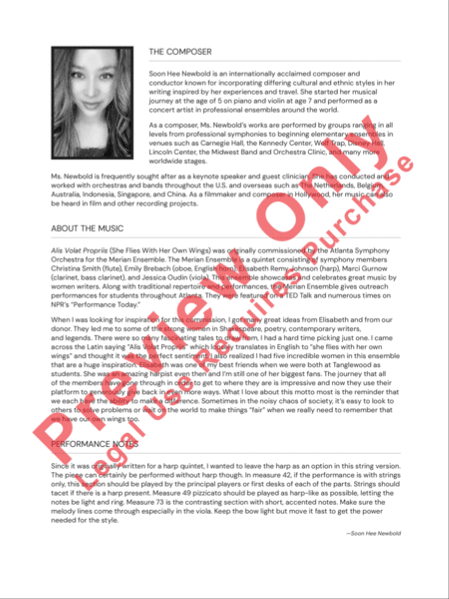 Alis Volat Propriis Alis Volat Propriis String Orchestra scores gallery preview page 3