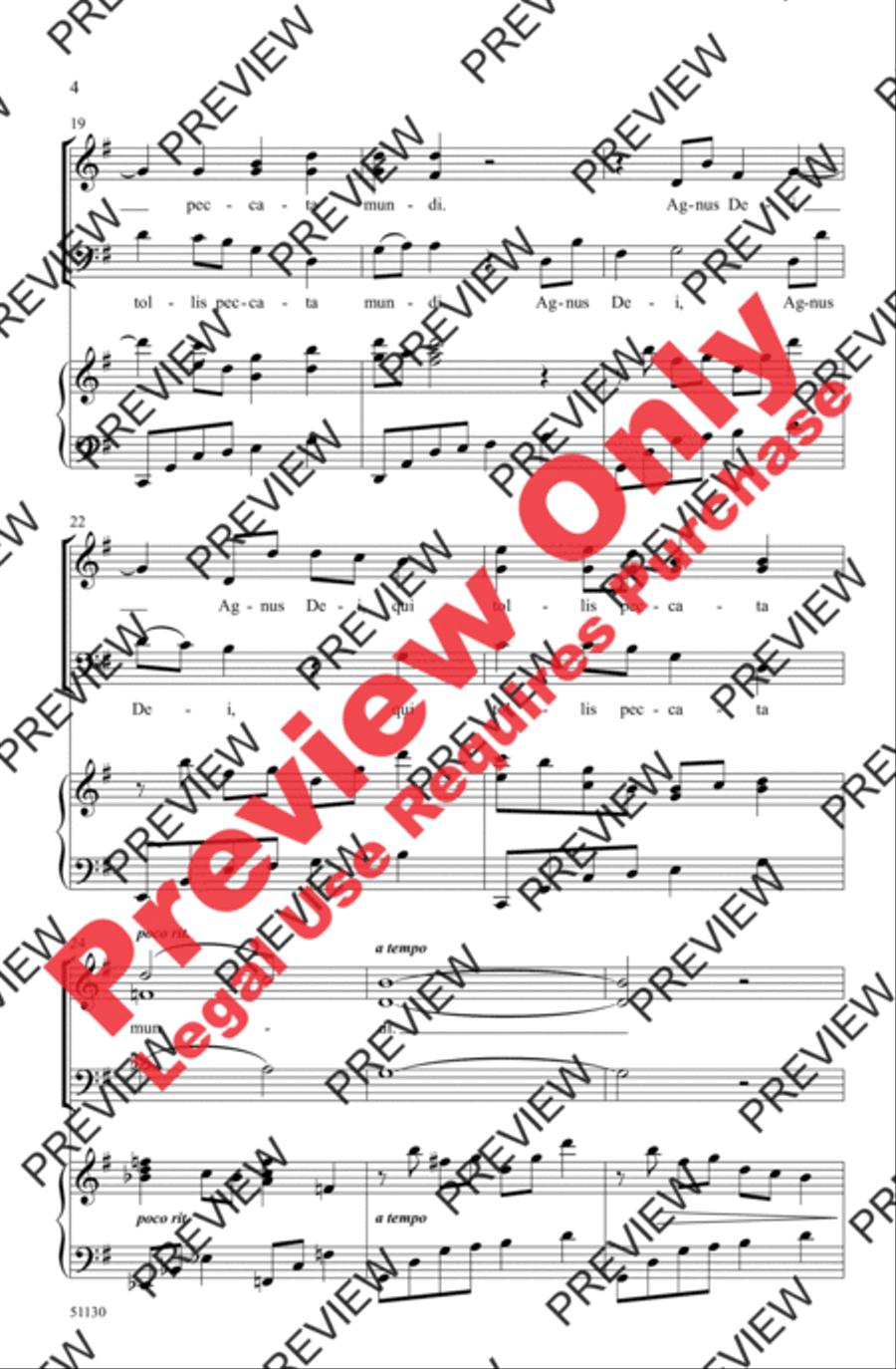 Agnus Dei Agnus Dei 3-Part scores gallery preview page 4