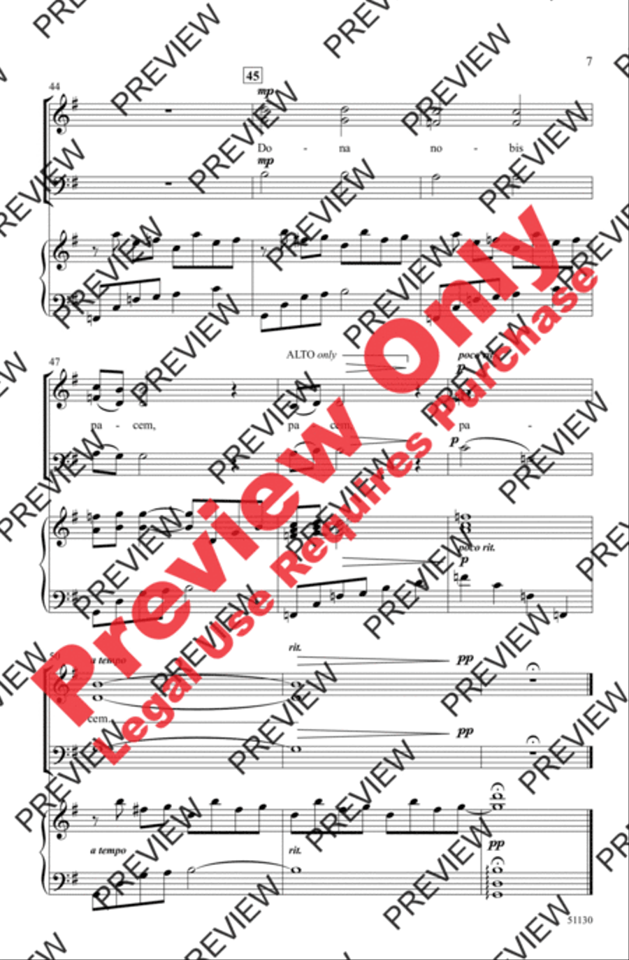 Agnus Dei Agnus Dei 3-Part scores gallery preview page 7