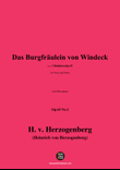 H. v. Herzogenberg-Das Burgfräulein von Windeck,in b flat minor, Op.65 No.2
