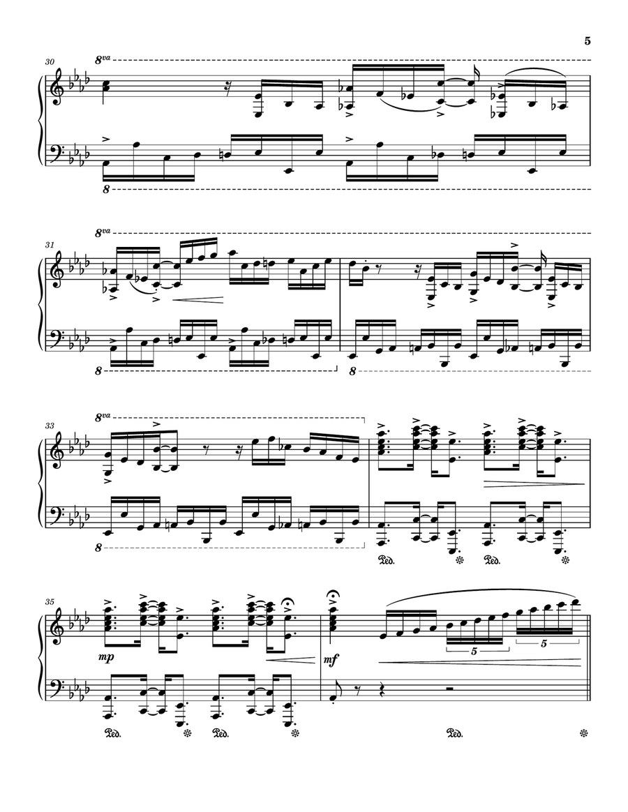 La Cucaracha Boogie Piano Solo scores gallery preview page 5