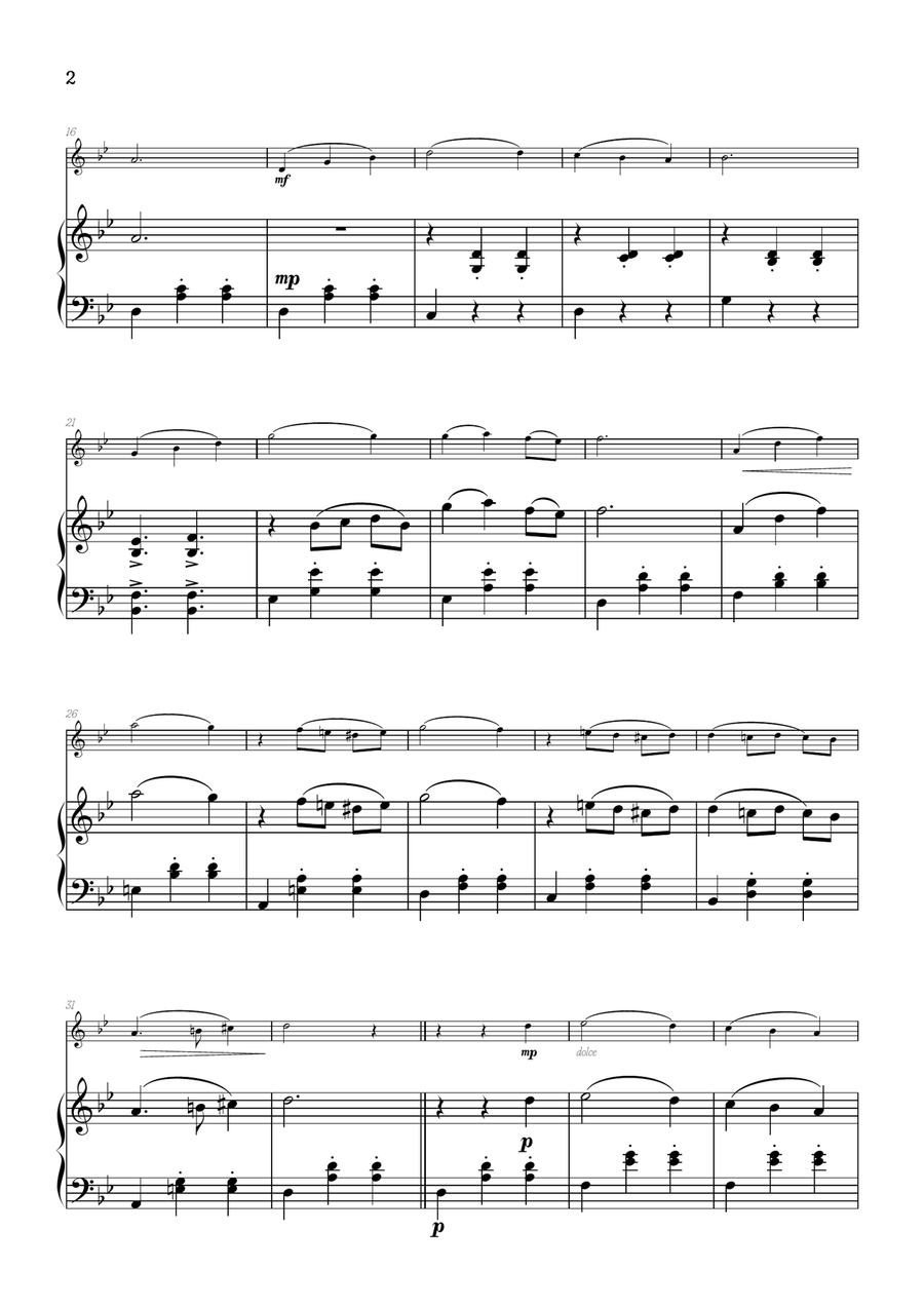 Merry-Go-Round Of Life Piano scores gallery preview page 2