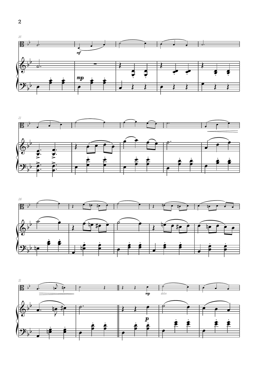 Merry-Go-Round Of Life Viola scores gallery preview page 2
