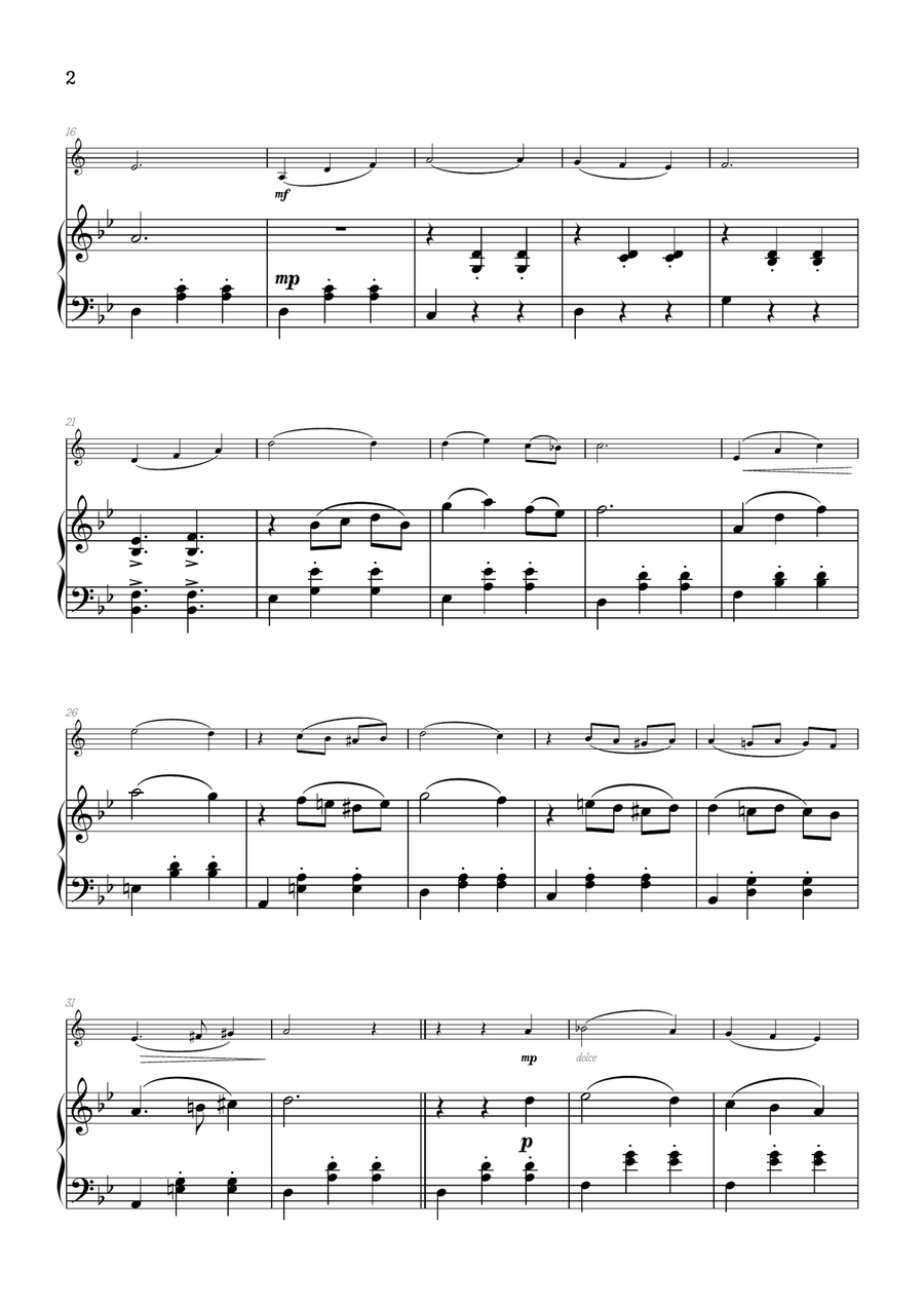 Merry-Go-Round Of Life Piano scores gallery preview page 2