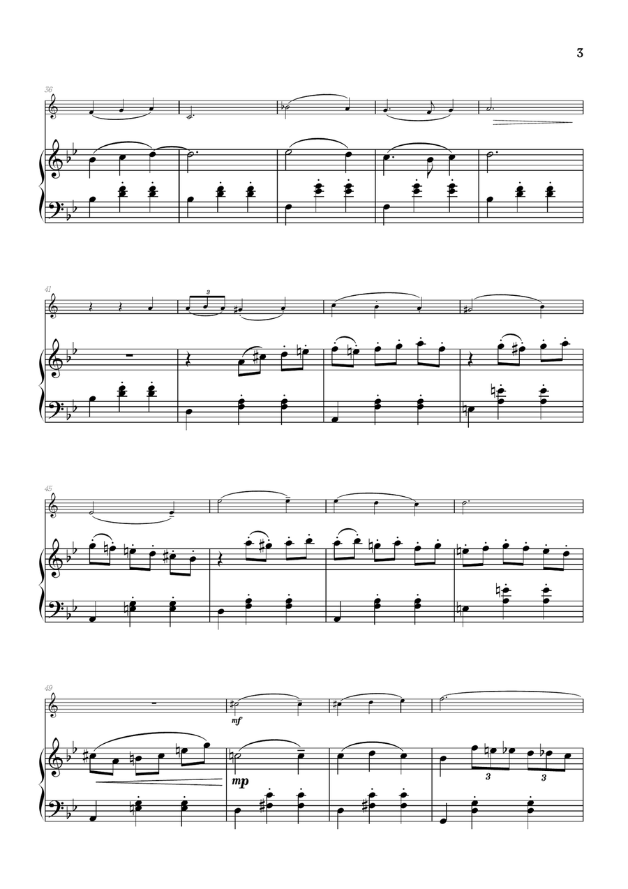 Merry-Go-Round Of Life Piano scores gallery preview page 3