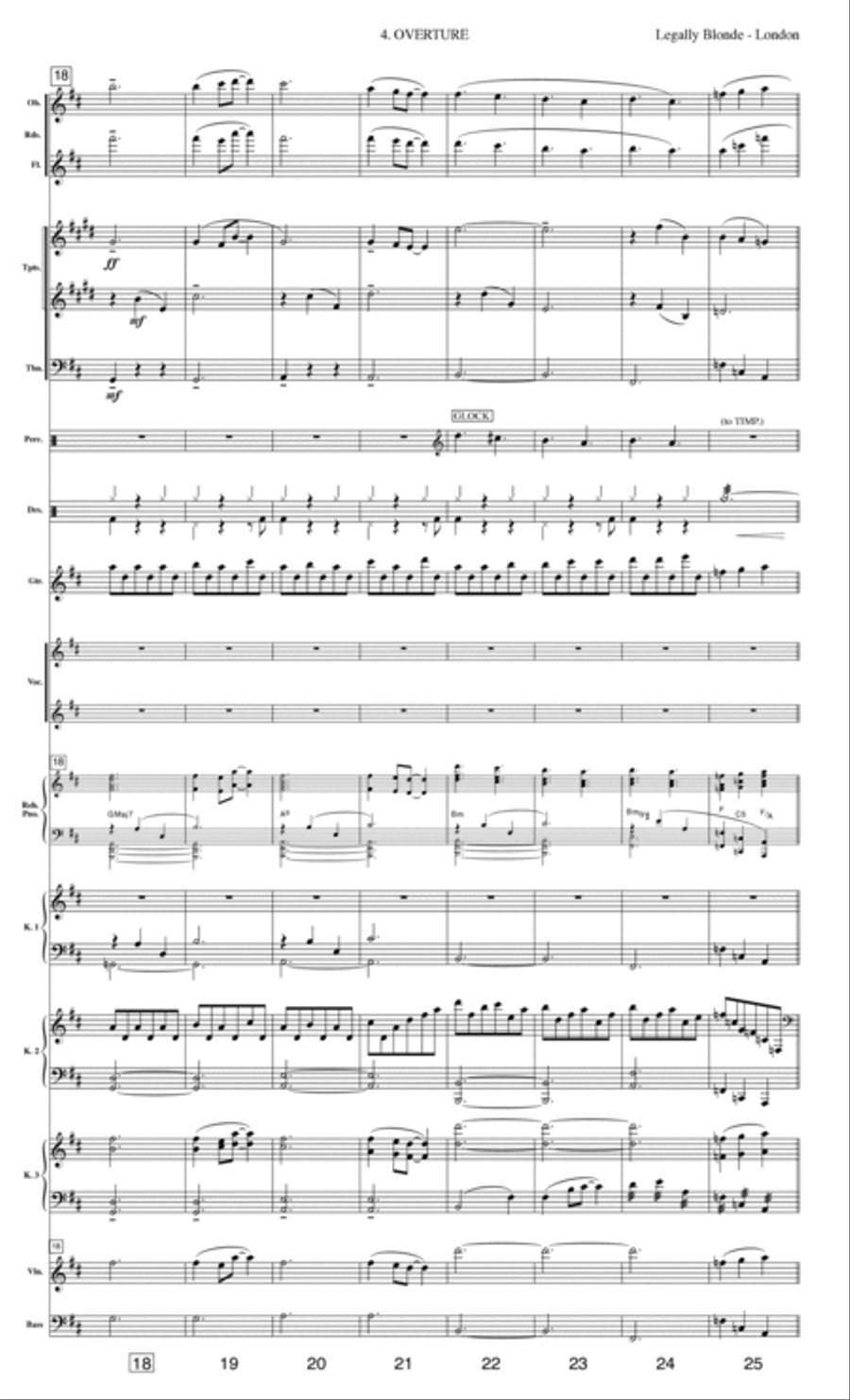 Legally Blonde - Score Only Full Orchestra scores gallery preview page 4