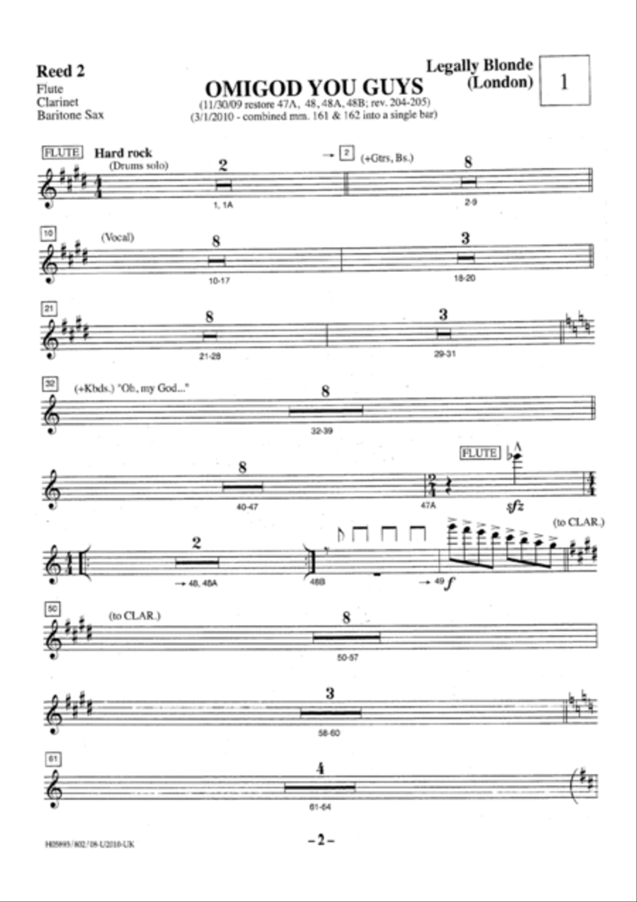 Legally Blonde Piccolo scores gallery preview page 5