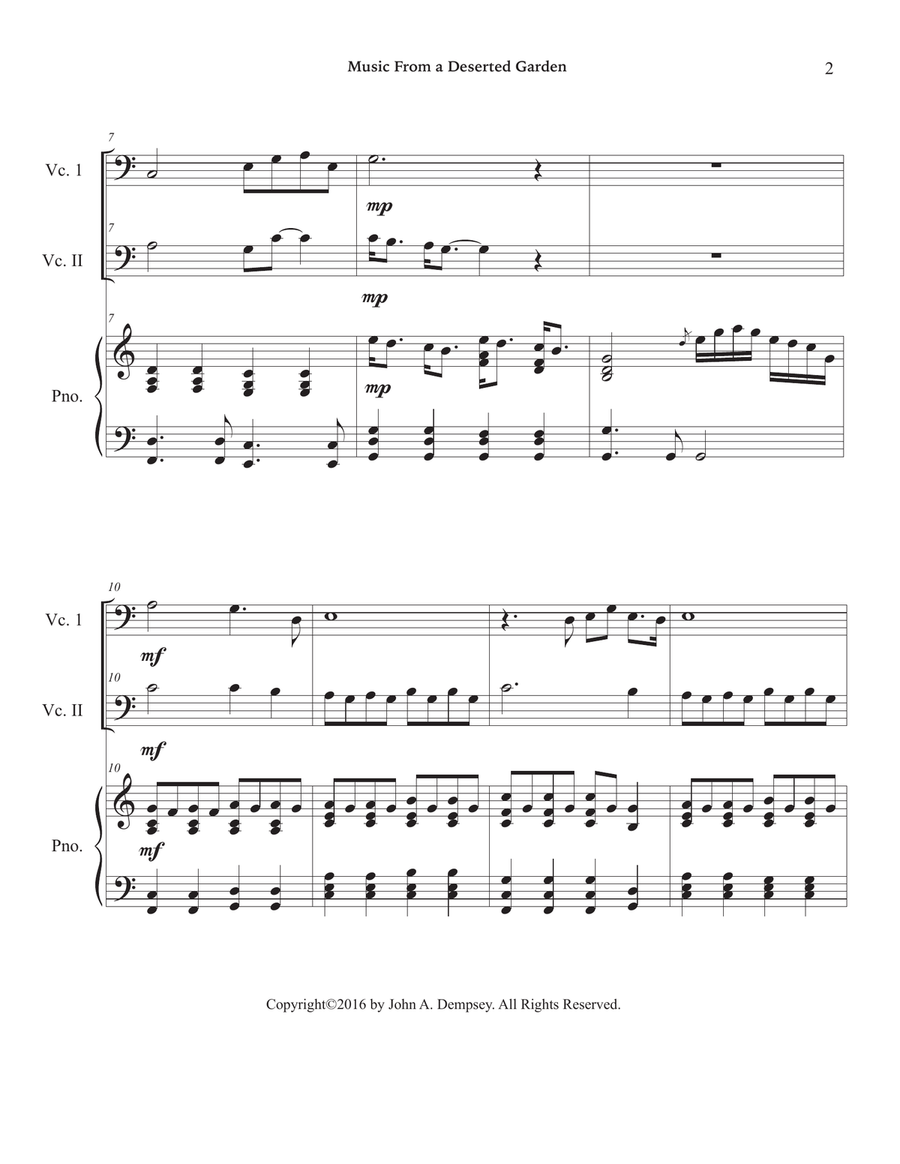 Music From a Deserted Garden (Trio for Two Cellos and Piano) Music From a Deserted Garden (Trio for Two Cellos and Piano) String Duet scores gallery preview page 6