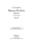 S. Gastaldon: Musica Proibita (transposed to E flat Major)