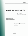 O Tod, Wie Bitter bist Du