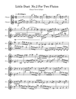 Little Duet No.2 For Two Flutes
