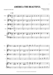 America The Beautiful - String Quartet (with piano accompaniment)