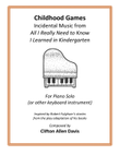 Childhood Games, for piano solo by Clifton Davis, ASCAP