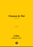 Lekeu-Chanson de Mai,in E Major