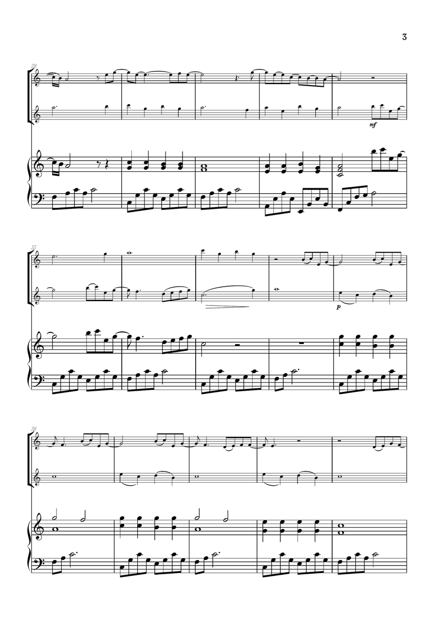 What Was I Made For? Woodwind Duet scores gallery preview page 3