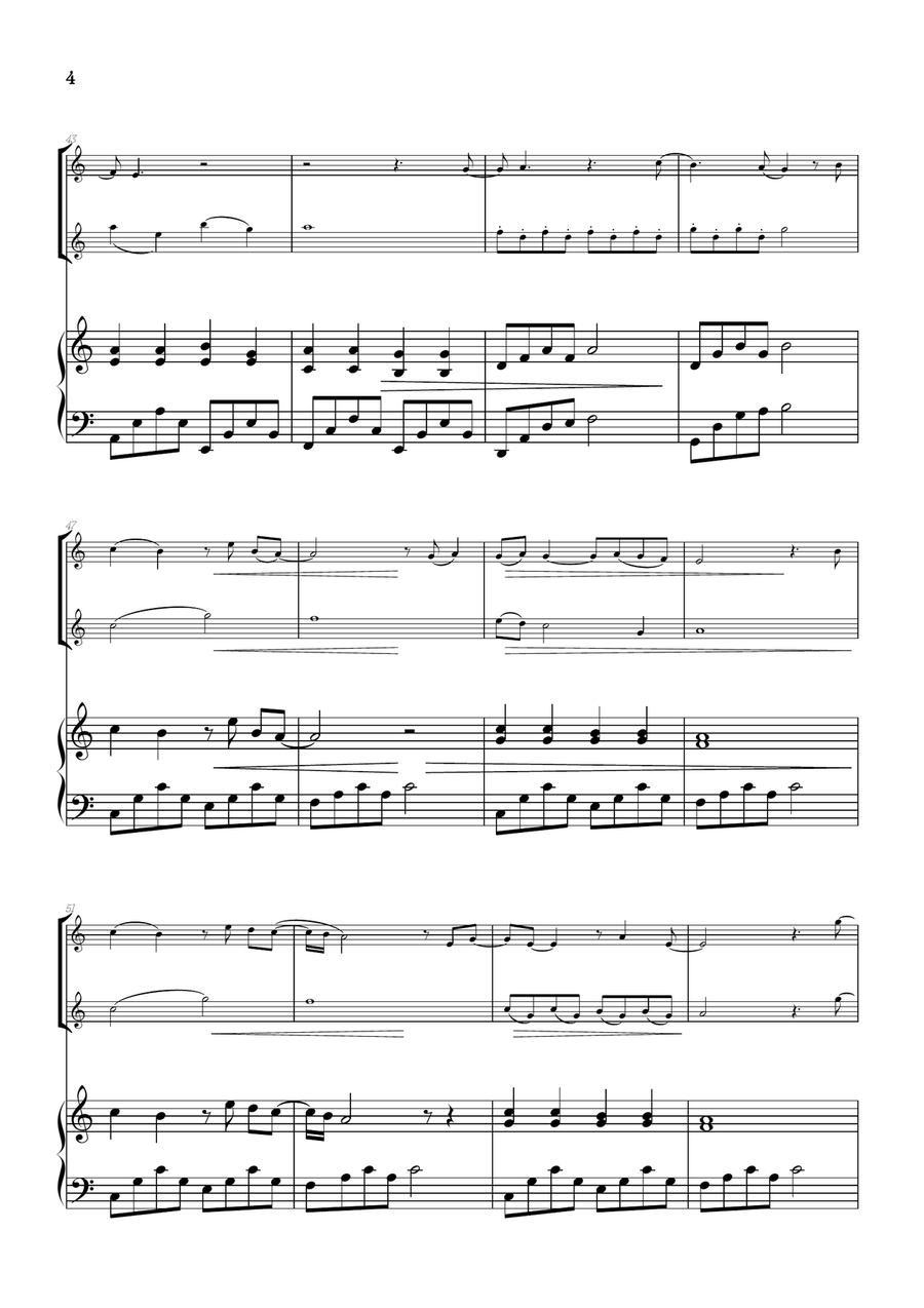 What Was I Made For? Woodwind Duet scores gallery preview page 4