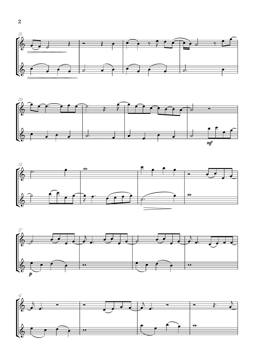 What Was I Made For? Woodwind Duet scores gallery preview page 2